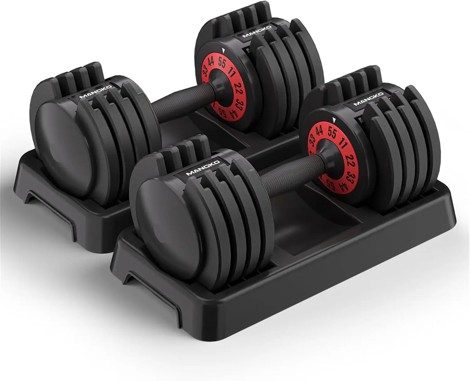 

Adjustable Dumbbell 25/55LB Single Dumbbell 5 Weight Options Dumbbell Anti-Slip Metal Handle, Ideal Home Exercise Equipment