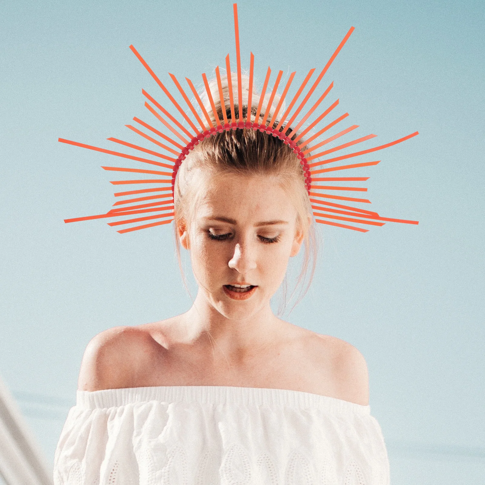 

Woman Witch Crown Hair Accessories The Halloween Headpiece for Women Party Headdress