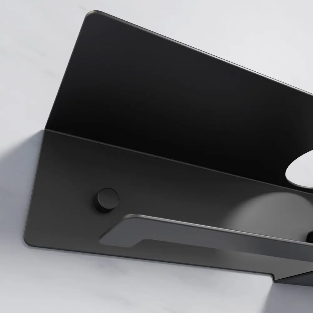 탄소강 화장지 홀더 벽걸이형 편리한 화장지 롤 홀더 방습 방진 화장지 보관함 가정용