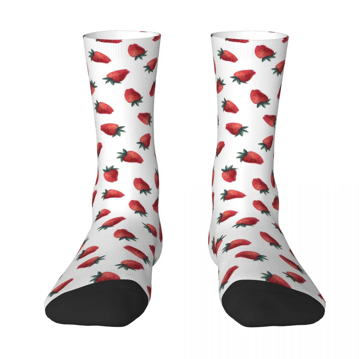 Watercolor Seamless Pattern With Strawberries Adult Socks,Unisex socks,men Socks women Socks