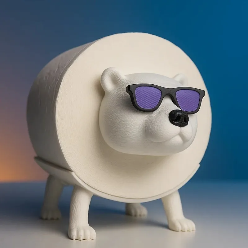 

Toilet Paper Holder with Sunglasses