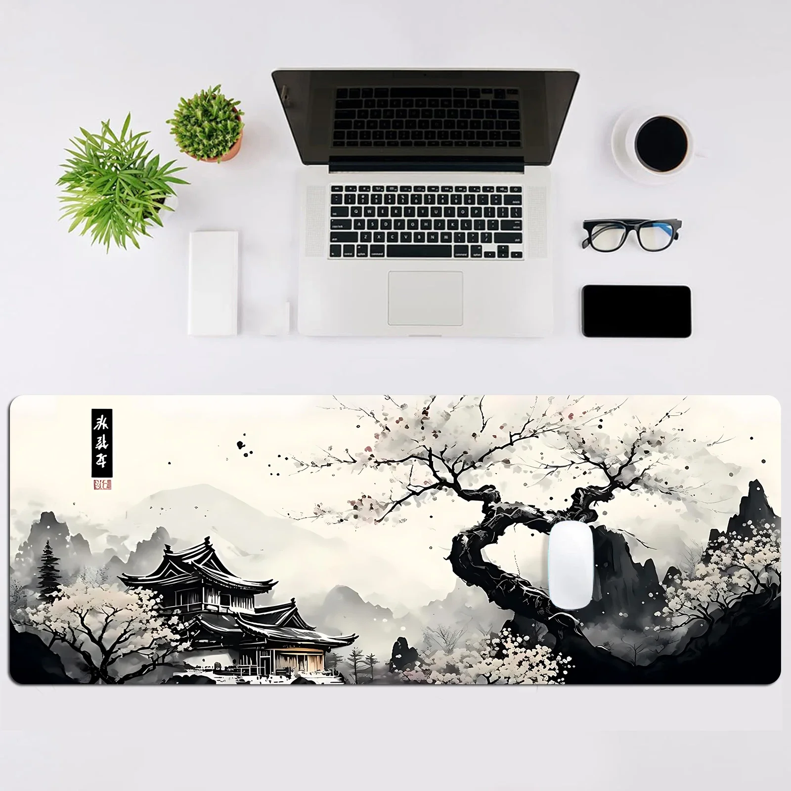 Landscape ink Painting Leather Mousepad Office Desktop Mouse Pad Computer Speed Type Carpet Mat Player Laptop Keyboard Cartoon