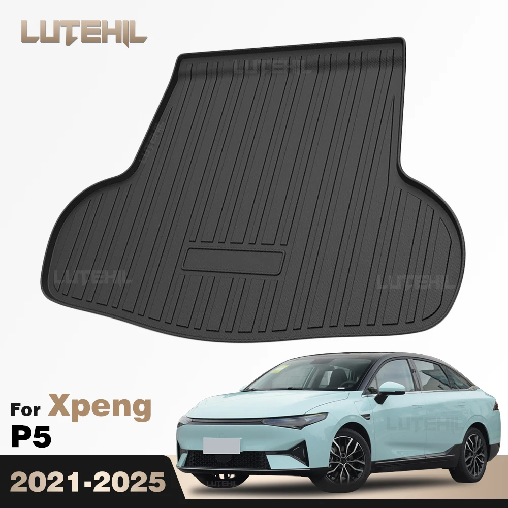 

Для Xpeng P5 2021-2025 (2022, 2023, 2024) — Коврик в багажник из TPE, защитный вкладыш, водонепроницаемые аксессуары