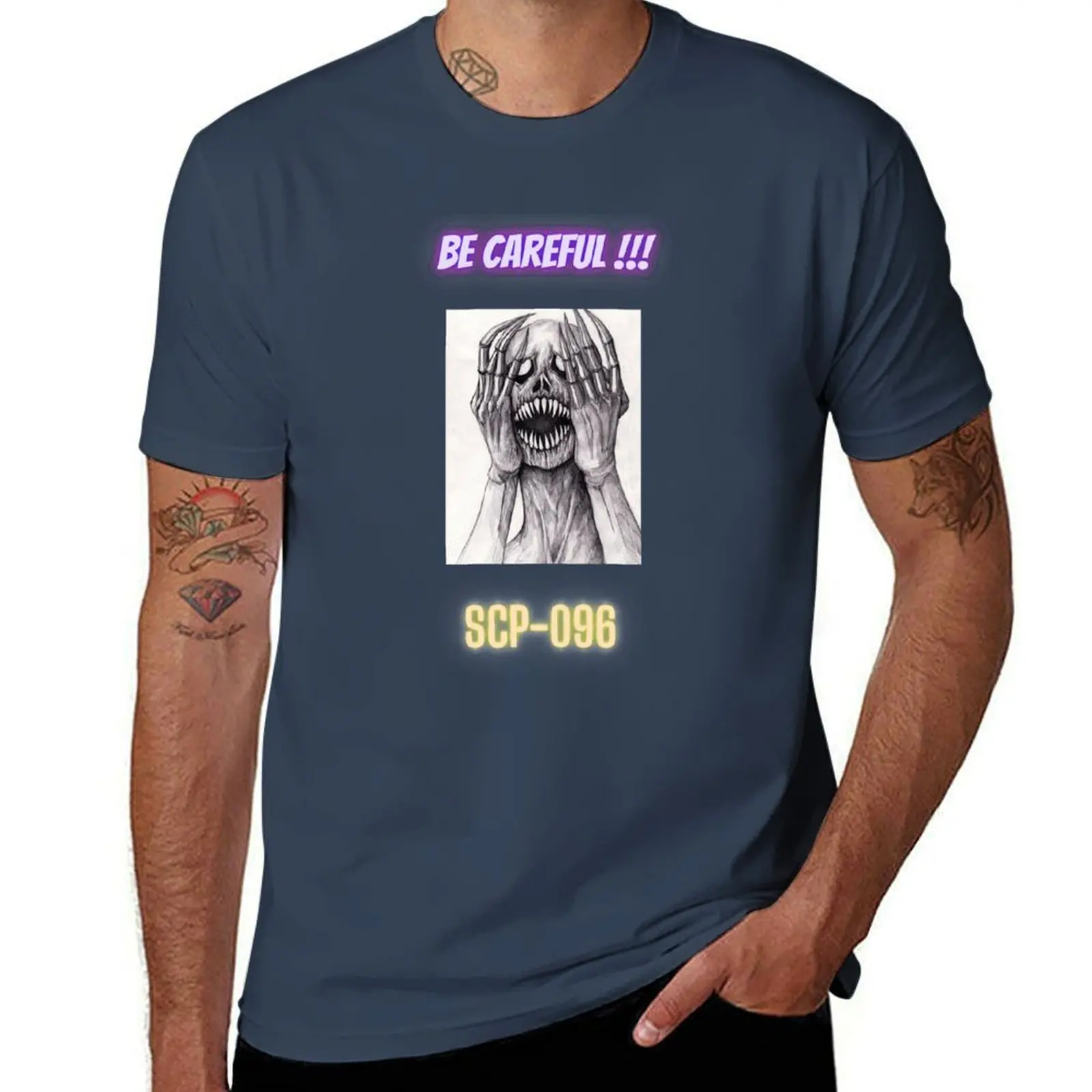 

Please be careful SCP096 T-Shirt Simple Graphic Design T-Shirt