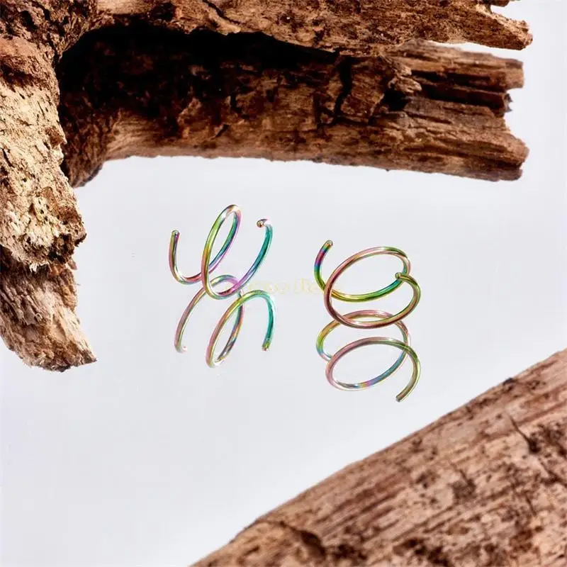 31BF حلزوني خاتم الأنف هوب جسم ثقب المجوهر #3