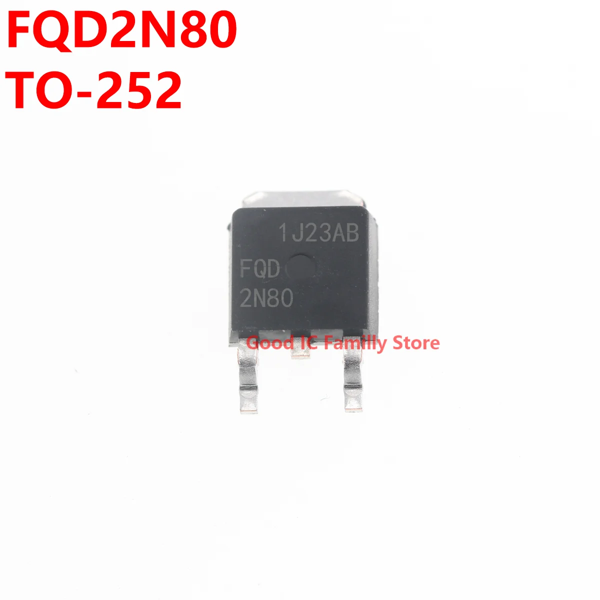 

10PCS FQD2N80 TO-252