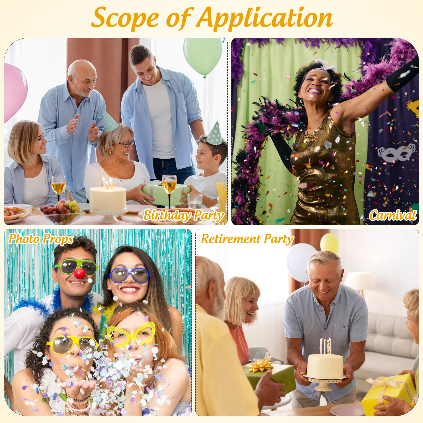 

1Pair Birthday Glasses Rhinestone Glitter 50 Years Party Photo Prop Novelty Eyewear Adult Birthday Decorations