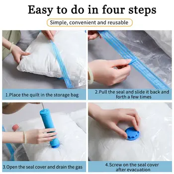 Vacuum Storage Compression Bags for Clothing and Bedding 5