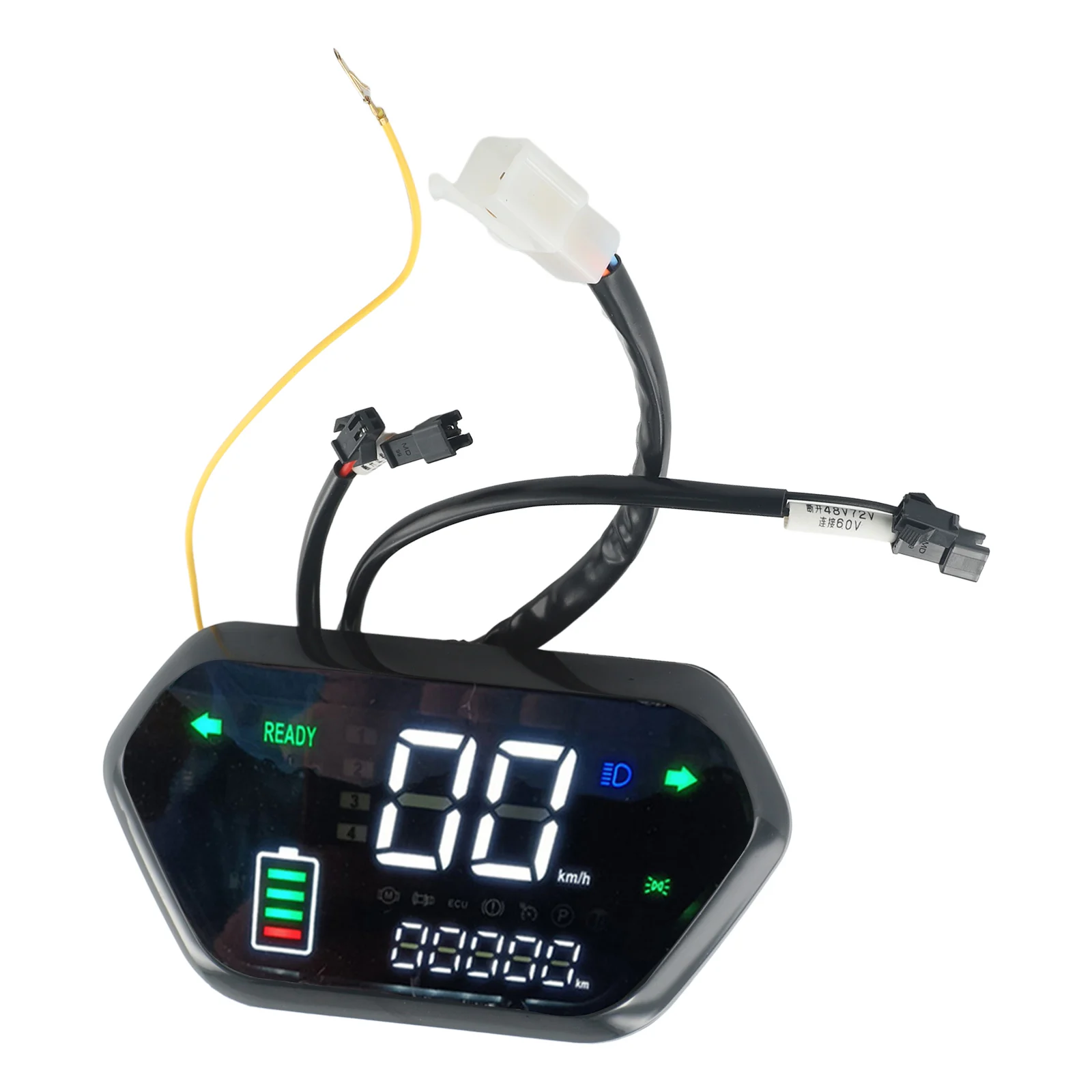 ​Suitable For DJI Electric Vehicle Instrument Modification LED Display Screen 48V60V72V Big Taurus Mileage And Speed Meter