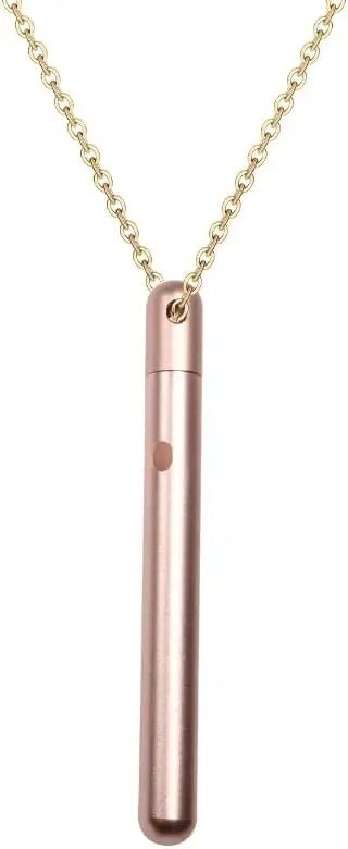 Upgraded mini Bullet Vibrator, Metal jump Necklace Massager, chain-attached prosthetic penis, Clitoral stimulator, G-spot