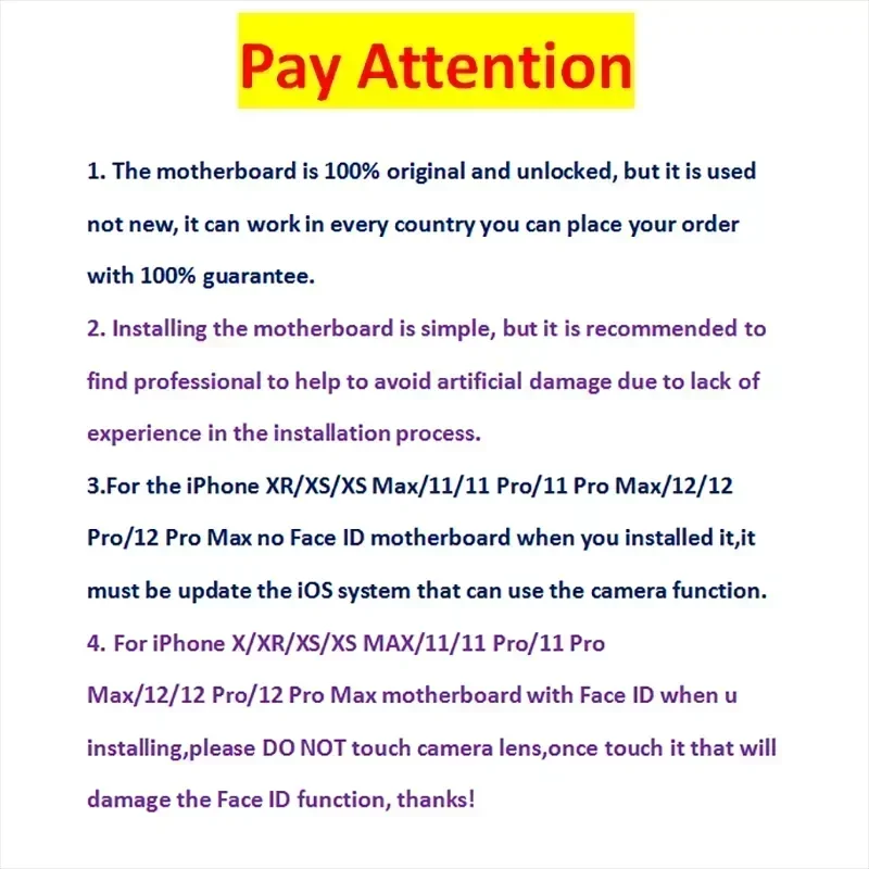 Baru! Mainboard Untuk iPhone 11 Motherboard dengan FACE ID Sistem Plat Berfungsi Baik tanpa iCloud Main Logic Board Untuk iPhone11