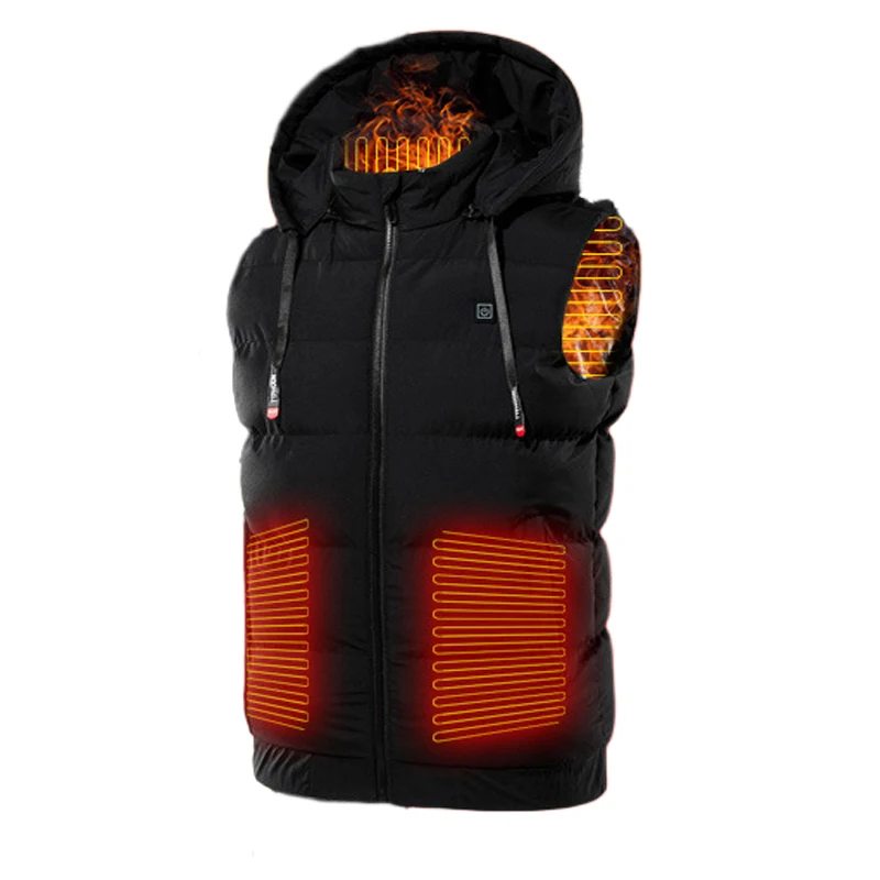 Heated clothing wholesale custom winter sleeveless electric jacket for men and women rechargeable battery powered heated vest