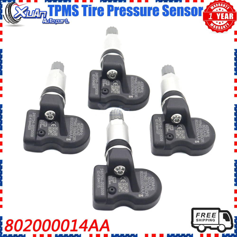 

XUAN автомобильная система контроля давления в шинах TPMS 802000014AA для EXEED TX TXL VX Lingyun Lanyue 2019 2020 2021 2023 2024