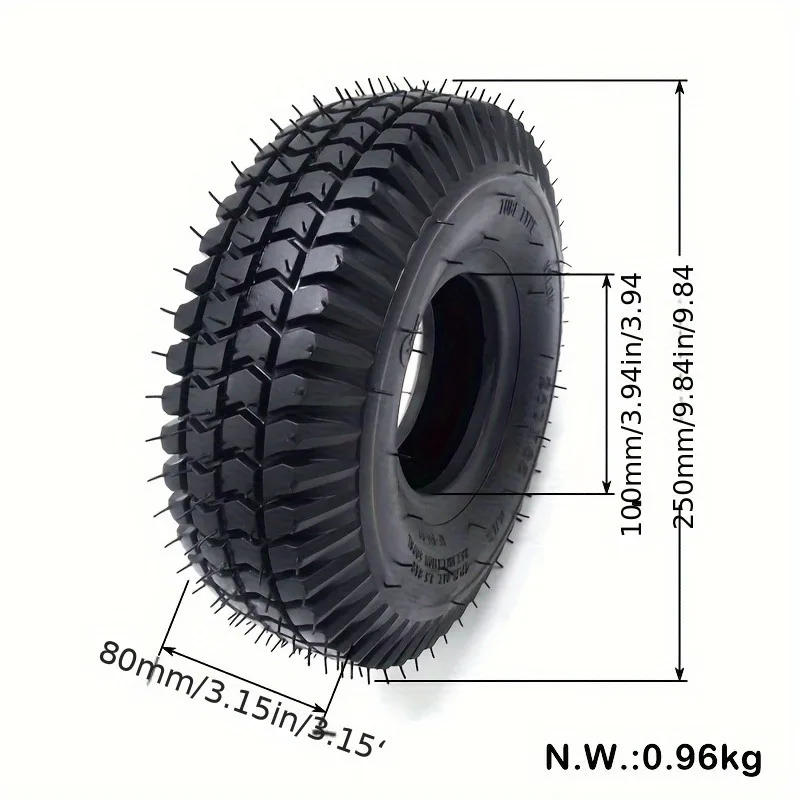 Neumático y cámara de aire 260x85 para Pocket Rocket E300 E325 eZip Scooter Mini Chopper Bike Go Kart Bladez Electric Mobility 3.00-4
