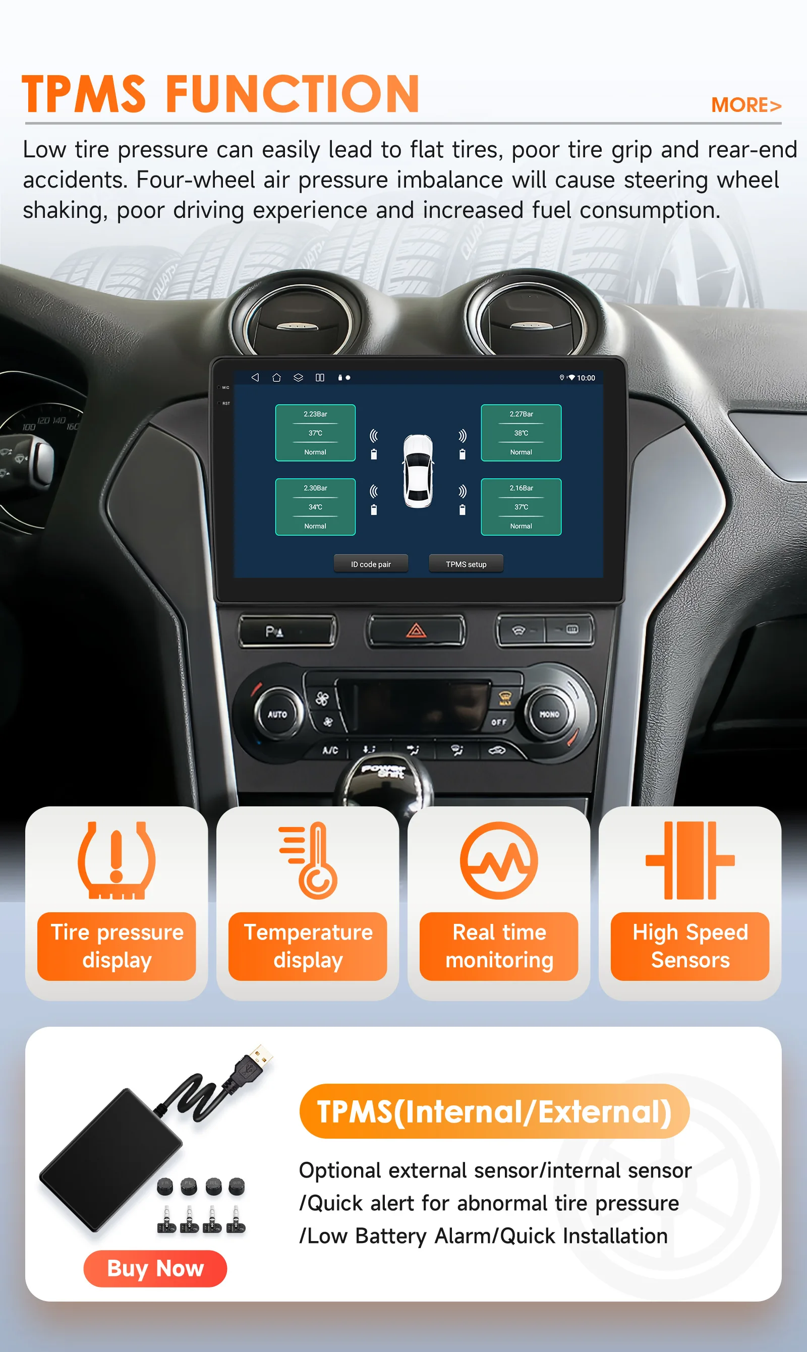 Hizpo Android 14 10,1 Zoll Autoradio GPS für Ford Mondeo 2010-2014 Multimedia 8G+128G Multimedia-Player DSP WIFI Kein 2 Din 2din DVD – Detail 35