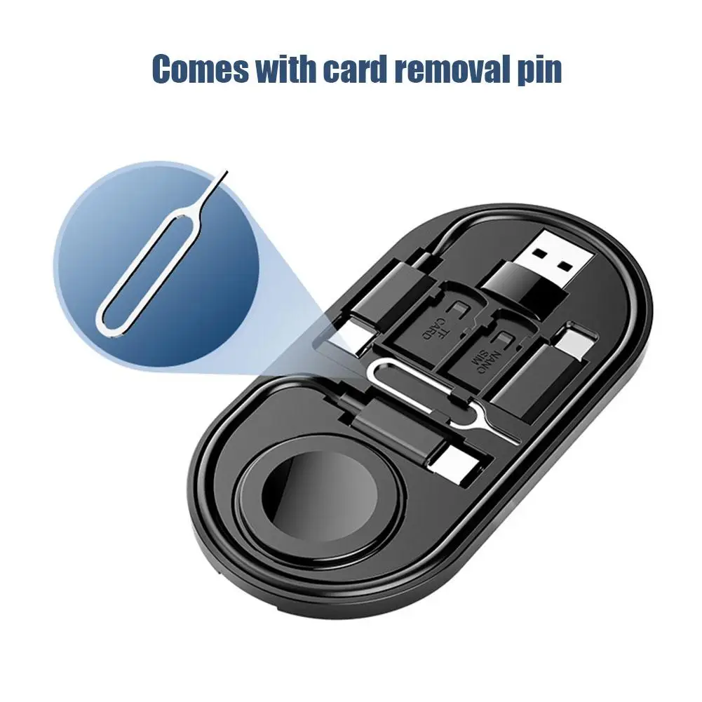 

Data Cable Adapter Box Dual USB-C for Android Convertor SIM Card Removal Pin Wireless Charger for iWatch K0H0