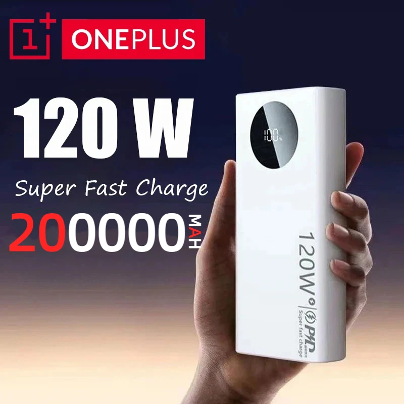 Xiaomi 50000mAh Power Bank 120W Szybkie ładowanie Przenośna ładowarka o dużej pojemności Moblie Powerbank do iPhone Samsung Huawei