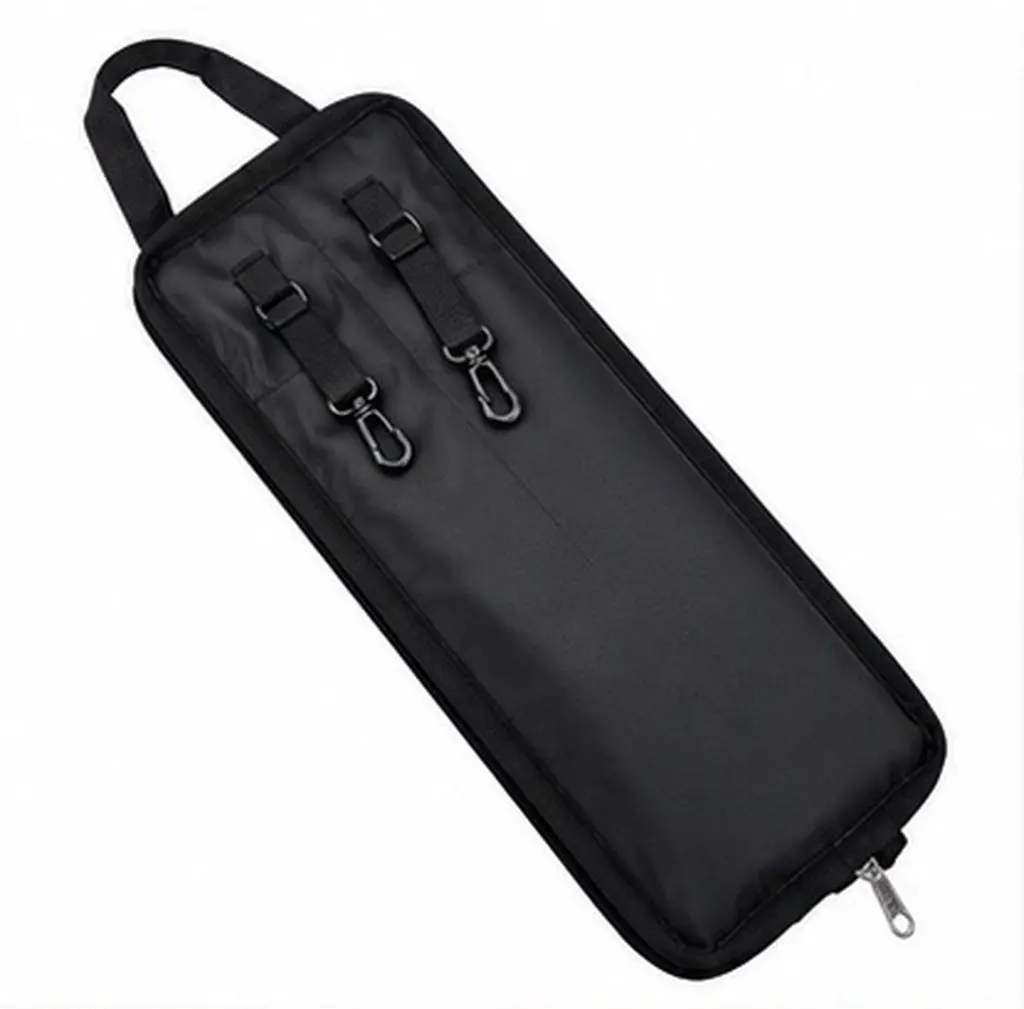 1Pcs Drum Stick Bag Extra Large Capacity Oxford Fabric Water Resistant Comfort Fit Carry Handle Double Hooks for Drumsticks