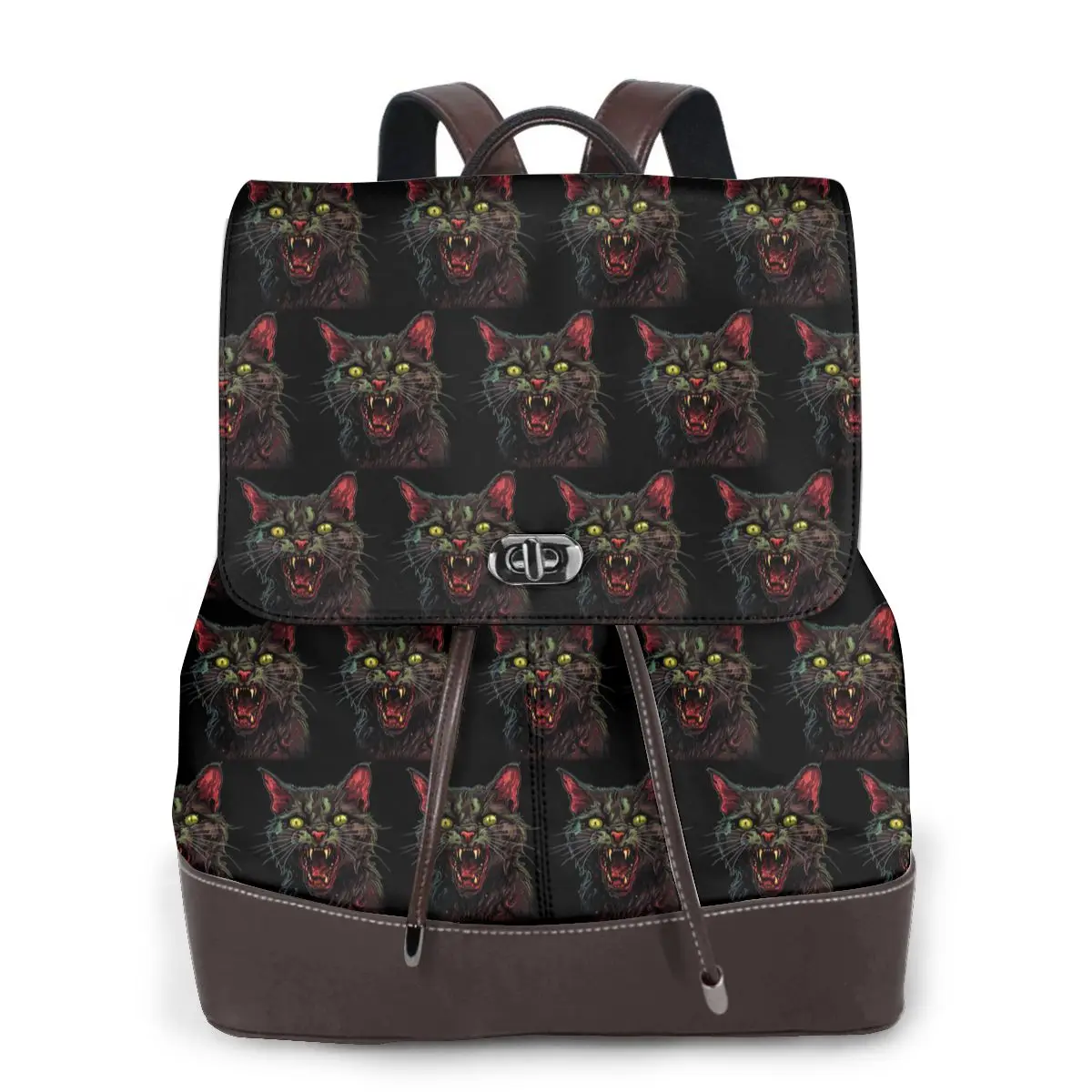 black-cat-scream-1-bookbag-school-student-bags-hiking-travel-daypack-for-women-fashion-derma-backpack