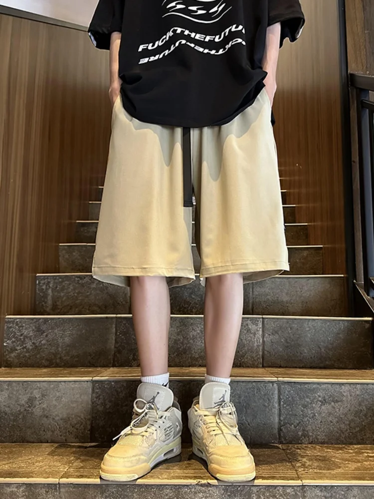 

Мужские спортивные брюки из ледяного шелка: летние, тонкие, свободные, для бега, быстросохнущие, дышащие, комфортные, легкие, модные