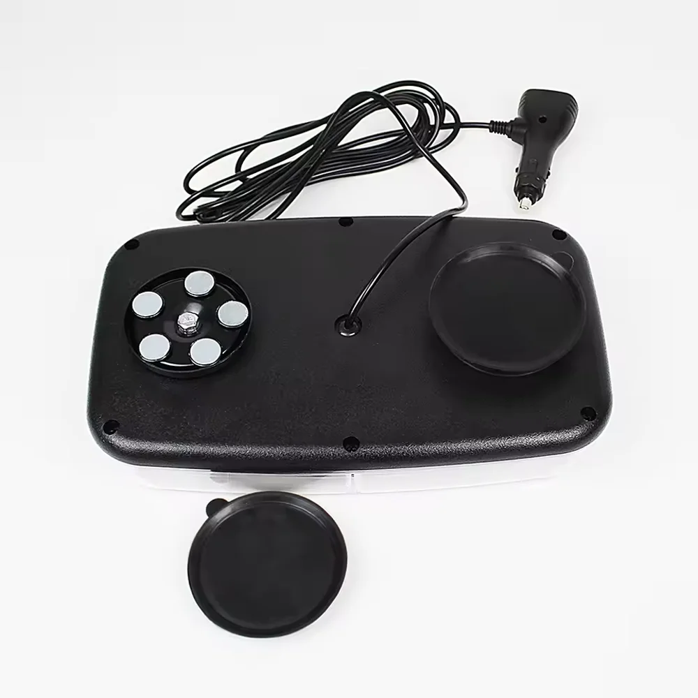 ضوء تحذير للطوارئ 48-LED: ستروب مغناطيسي للسقف 12 فولت - 24 فولت مع وظيفة وامضة منبثقة