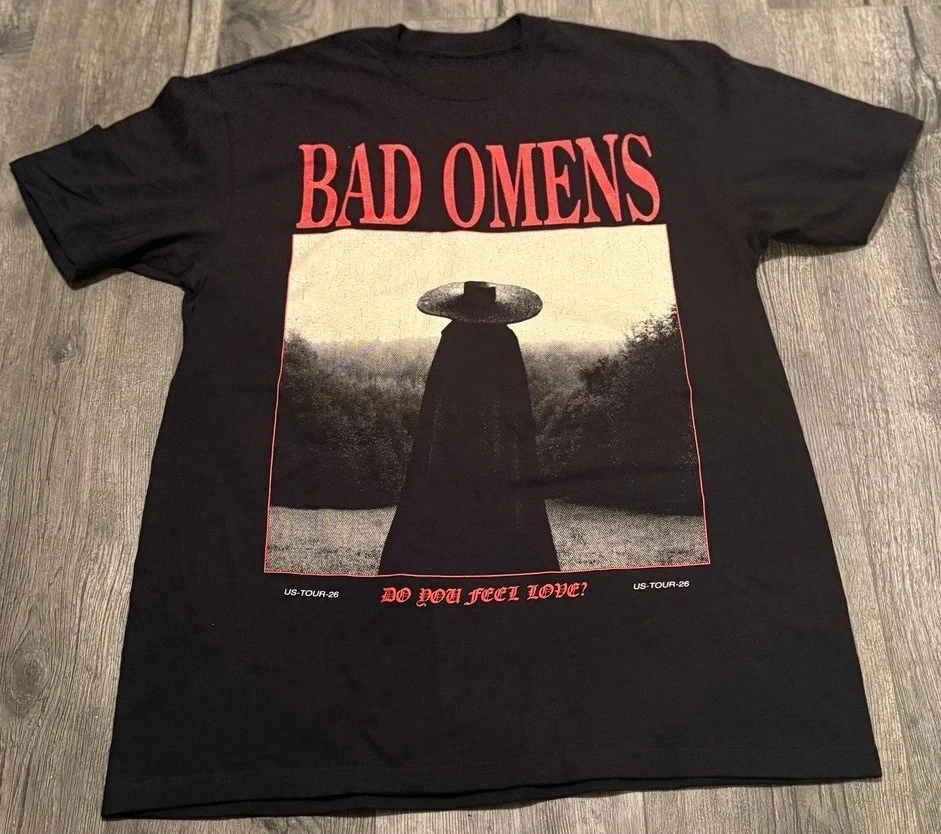 Bad Omens Do You Feel Love US-TOUR 26 unisex Tshirt retro rock Y2k Gothic style 100%Cotton summer New O-neck Short Sleeve shirt
