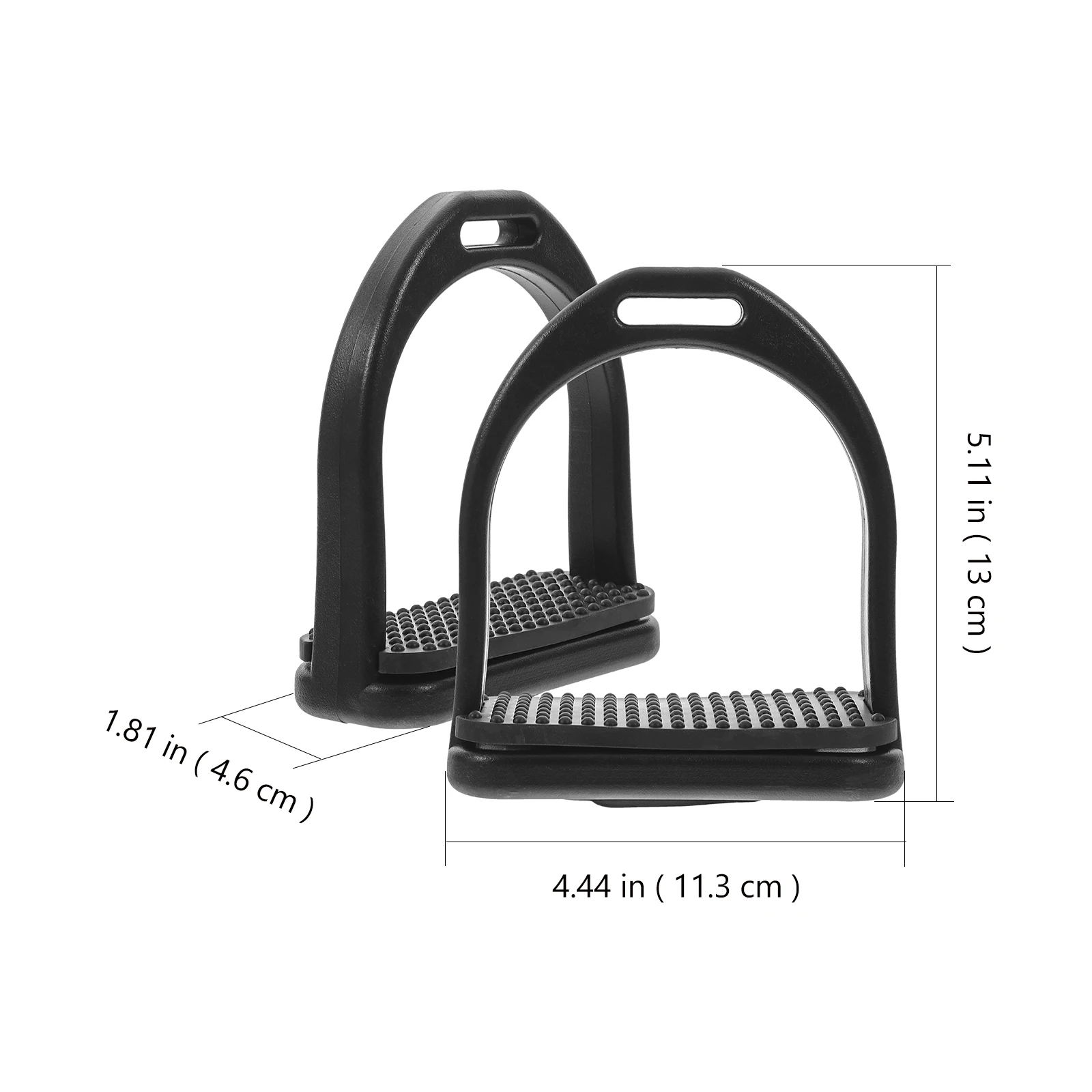 

2pcs Western Style Horse Riding Stirrups POM Nonslip Safety Saddle Accessories Anti S Durable Easy Assembly for