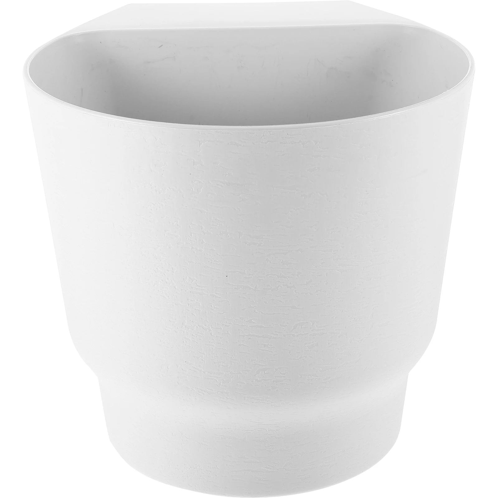 

Hanging Plant Flower Pots Black Round Thickened Design with Tray for Balcony Garden Decor Plastic Suitable Desk Fence Balcony