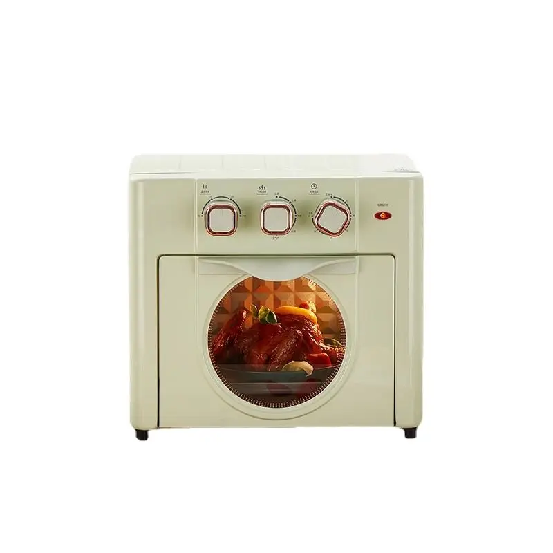 

18L Electric Oven Independent Temperature Control 60 Minutes Timer 3 Levels of Baking Space Multifunctional Family Air Fryer