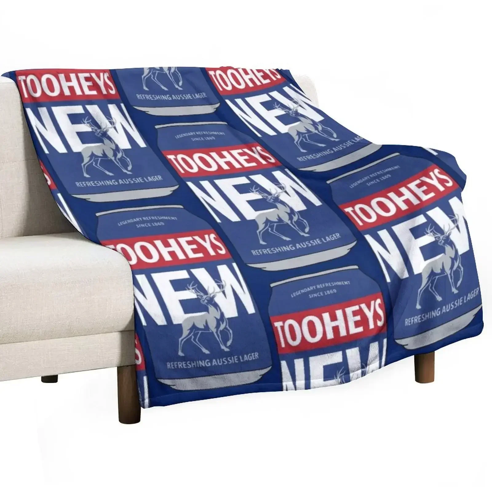 

Hand-drawn Tooheys New 2023 can Throw Blanket Decorative Throw Soft Beds Sofas Blankets