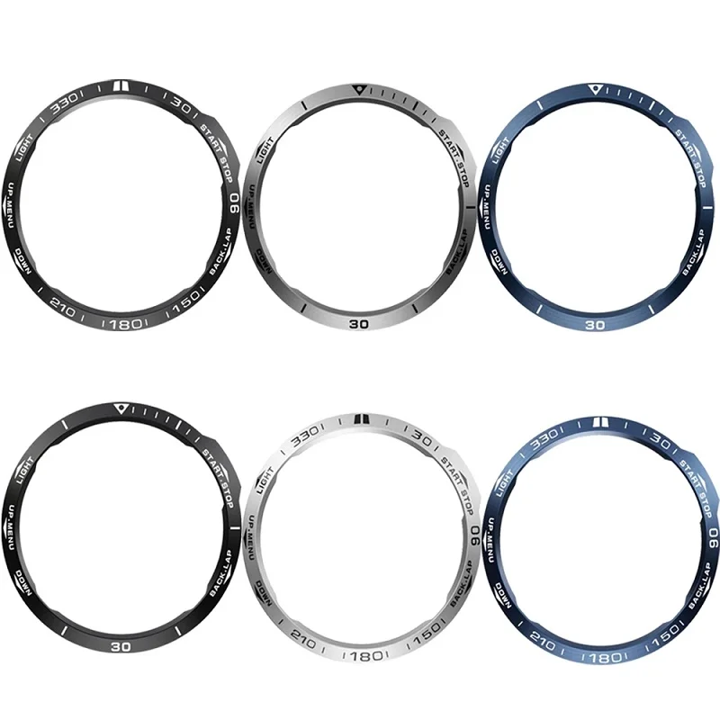 For Garmin Fenix 7X 7 6X Pro 5Plus Sapphire Watch Bezel Ring Stainless Steel Engraved Time Unit Adhesive Scratch Resistant Case