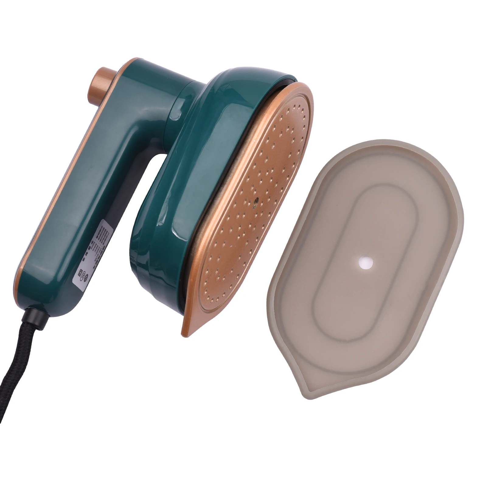 ماكينة ضغط حراري صغيرة لطباعة التيرشيت ، نقل تسخين بالبخار ، مكواة محمولة باليد ، دعامة كي جافة ورطبة