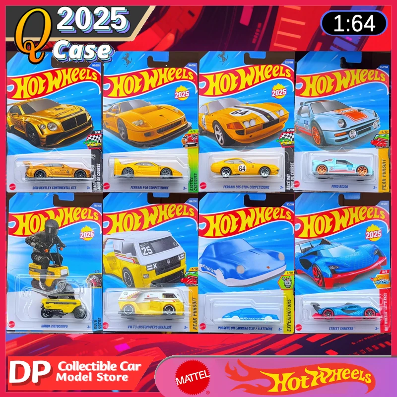 

Hot Wheels Q Case 2025, mainline Series 1/64 Scale Model Cars Ferrari F40 365 Bentley Audi etc
