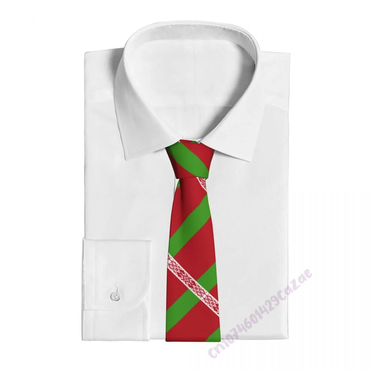 Belarus Flag Neck Ties For Men Women Casual Plaid Tie Suits Slim Wedding Party Necktie Gravatas For Gift Proud