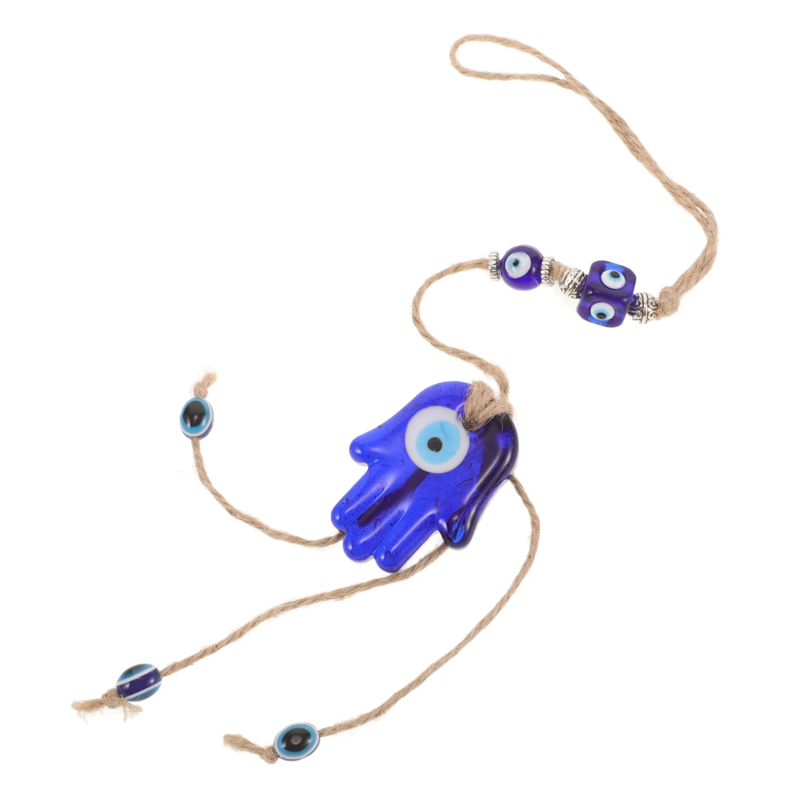 

1Pcs Blue Eye Palm Pendant Devil Eye Turkish Style Wall Hanging Decor Office Home Protection Charm Turkish Style Pendant
