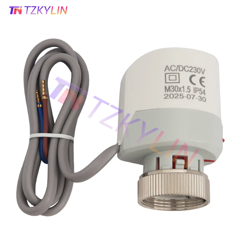 

230V Normally Closed Electric Thermal Actuator for Radiator Valve Manifold Room Floor Heating System Thread M30x1.5mm