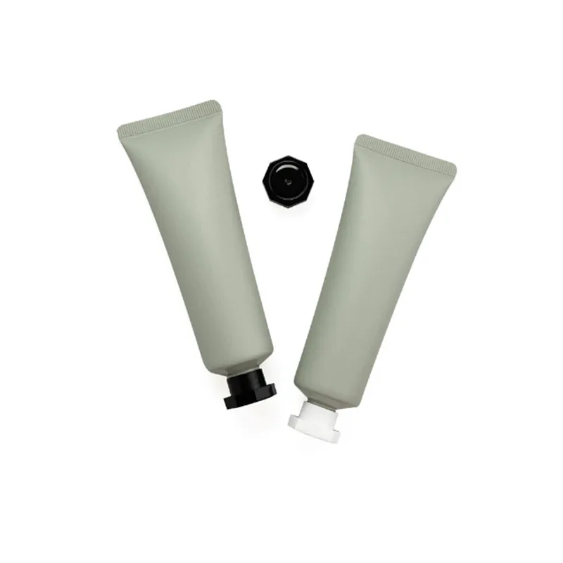 10/30개 50g/ml 화장품 소프트 튜브 반투명 녹색 크림/로션 병 클렌징 페이스/페이셜 크림 용기 리필 가능 튜브