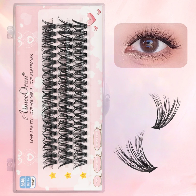 40D natural cluster lashes C Curl Premade Fans Speed false Eyelash Extensions Tapered Technology Eyelashes for women Make up