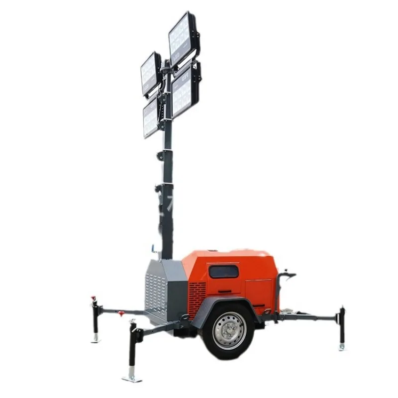 Mobile lighting lighthouse, raised 7 meters 9 meters construction mobile lighthouse, lighting car