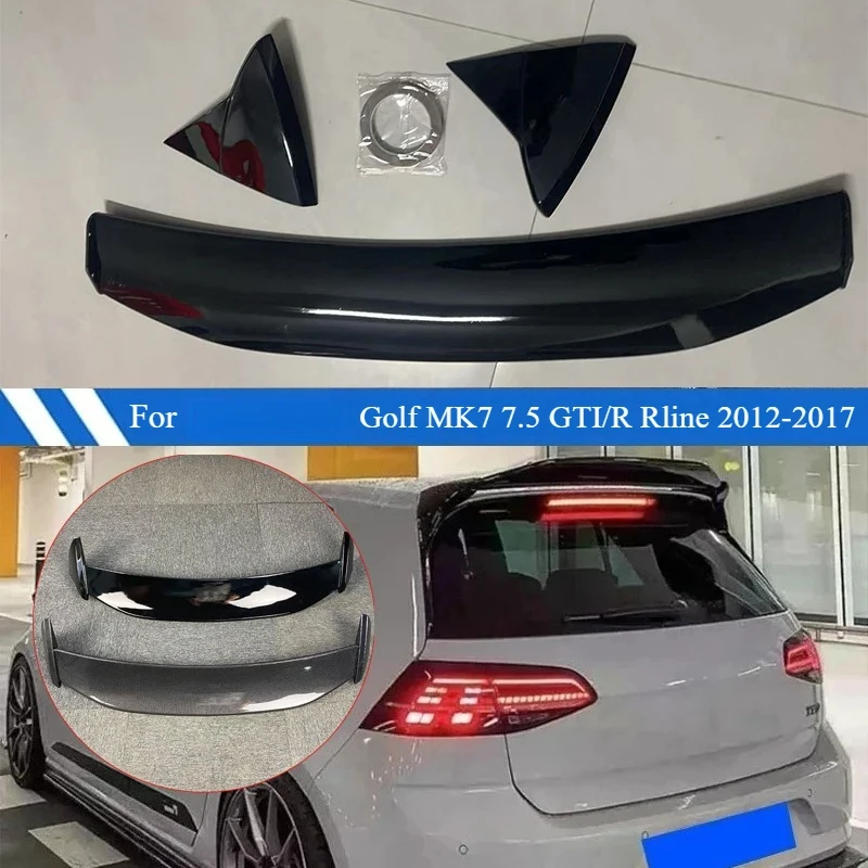 Rear Trunk Spoiler Wing Lip   MK7.5/R Rline 2012-2017 RZ Aspec Style Rear Roof Wing Body Kit Accessories