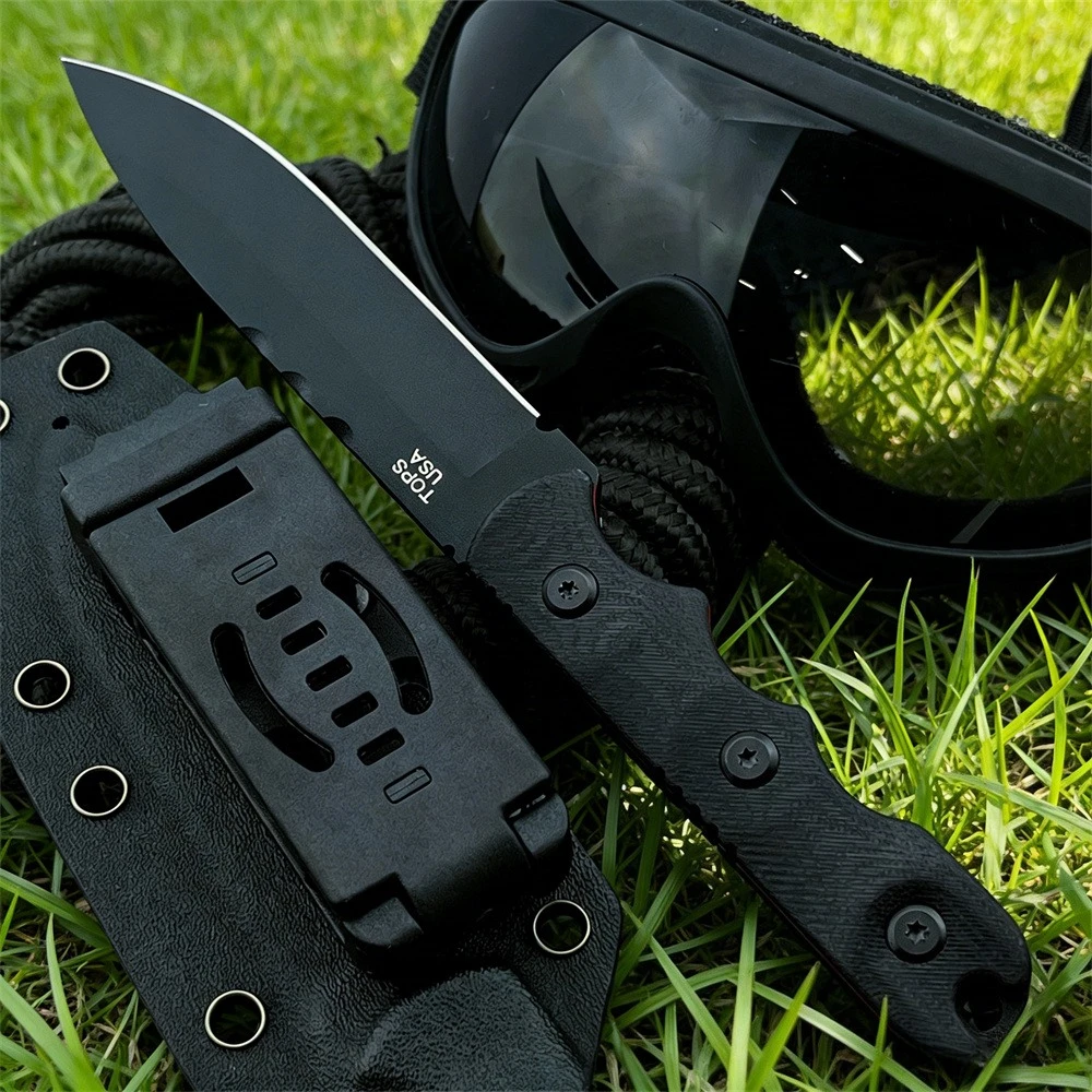 

Многофункциональный нож с фиксированным клинком EDC, сталь 8Cr13MoV, рукоять G10, для активного отдыха, кемпинга, рыбалки, выживания, с ножнами