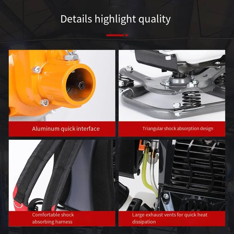 Backpack Vibrator Construction Site Vibrator Backpack Type Small Cement Construction Site Gasoline Engine Vibrator 241