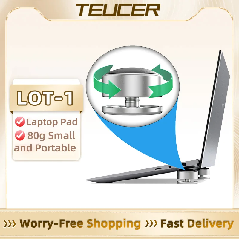 TEUCER LOT-1 Laptop Stand Portable Cooling Pad Portable Adjustable Cooling Base Non-slip Bracket For MacBook