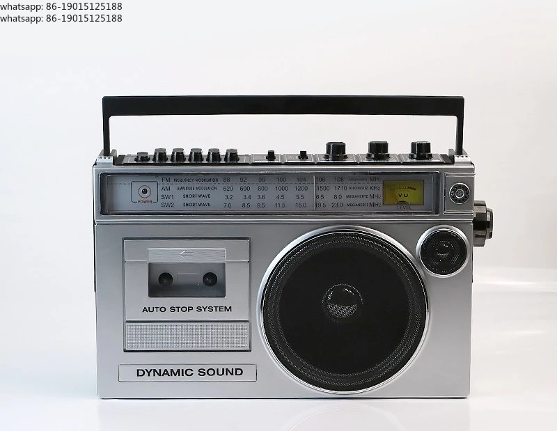 

Vintage radio FM multi-band with large speakers high power bluetooth audio player