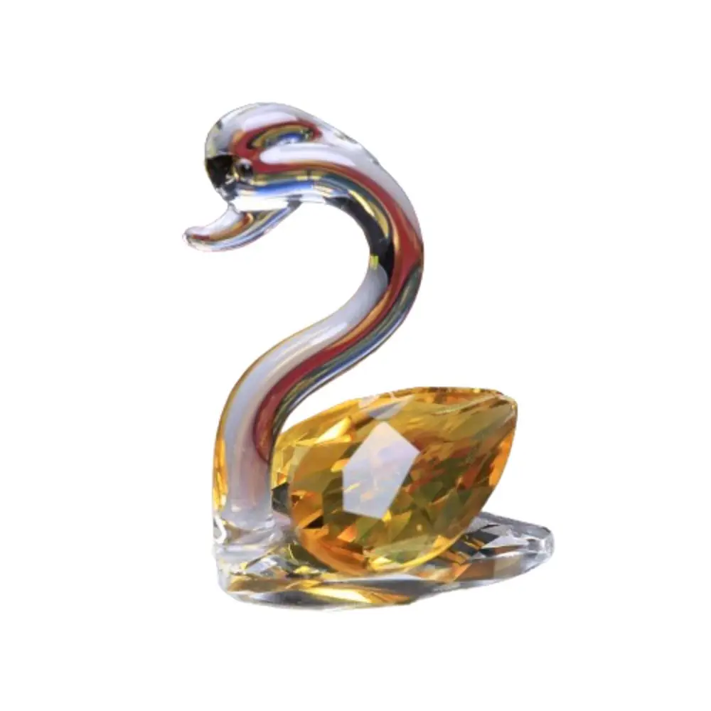 

Wedding Party Giveaways Crafts Crystal Swan Gift Mini Little Swan Ornament Exquisite Elegant Swan Statue Living Room
