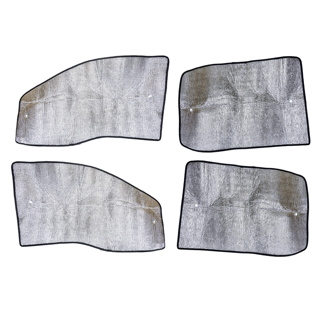 4pcs/set Car Side Window Sunshade Sun Shield UV Block Aluminum Foil Fit For Ford F-150 2009 2010 2011 2012 2013 2014 Silver New