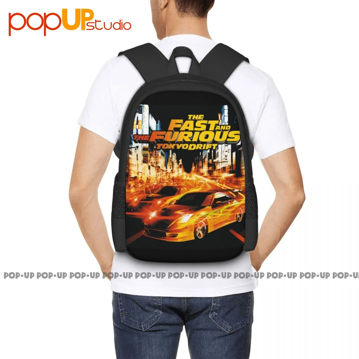 The Fast And The Furious Tokyo Drift Backpack Large Capacity Fashion Art Print Gymnast Bag Clothes Backpacks