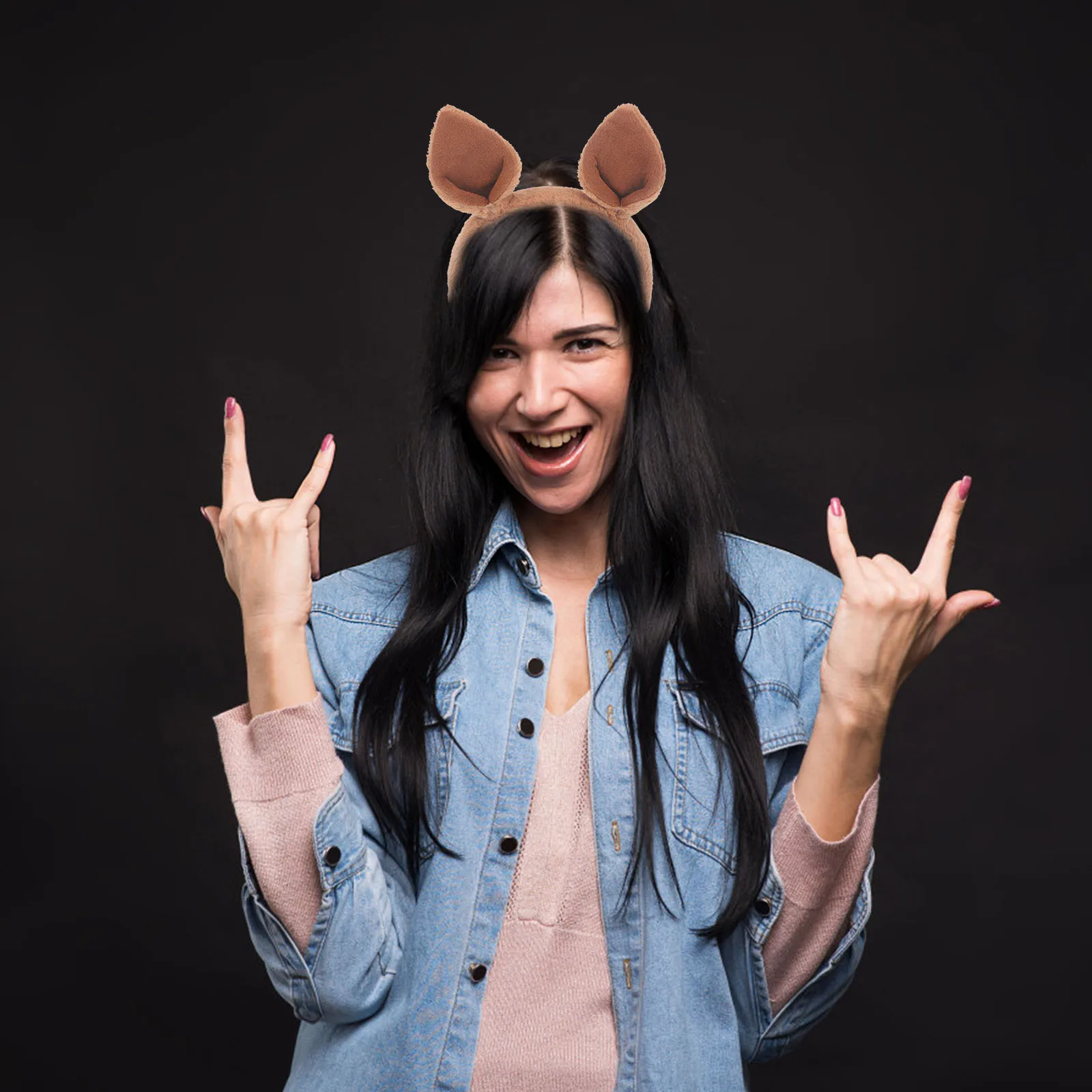 

Animal Ears Headband Cute Hairbands Hair Decoration Accessories Girls Women Headdress Cartoon Ear Bands for Party Daily Use