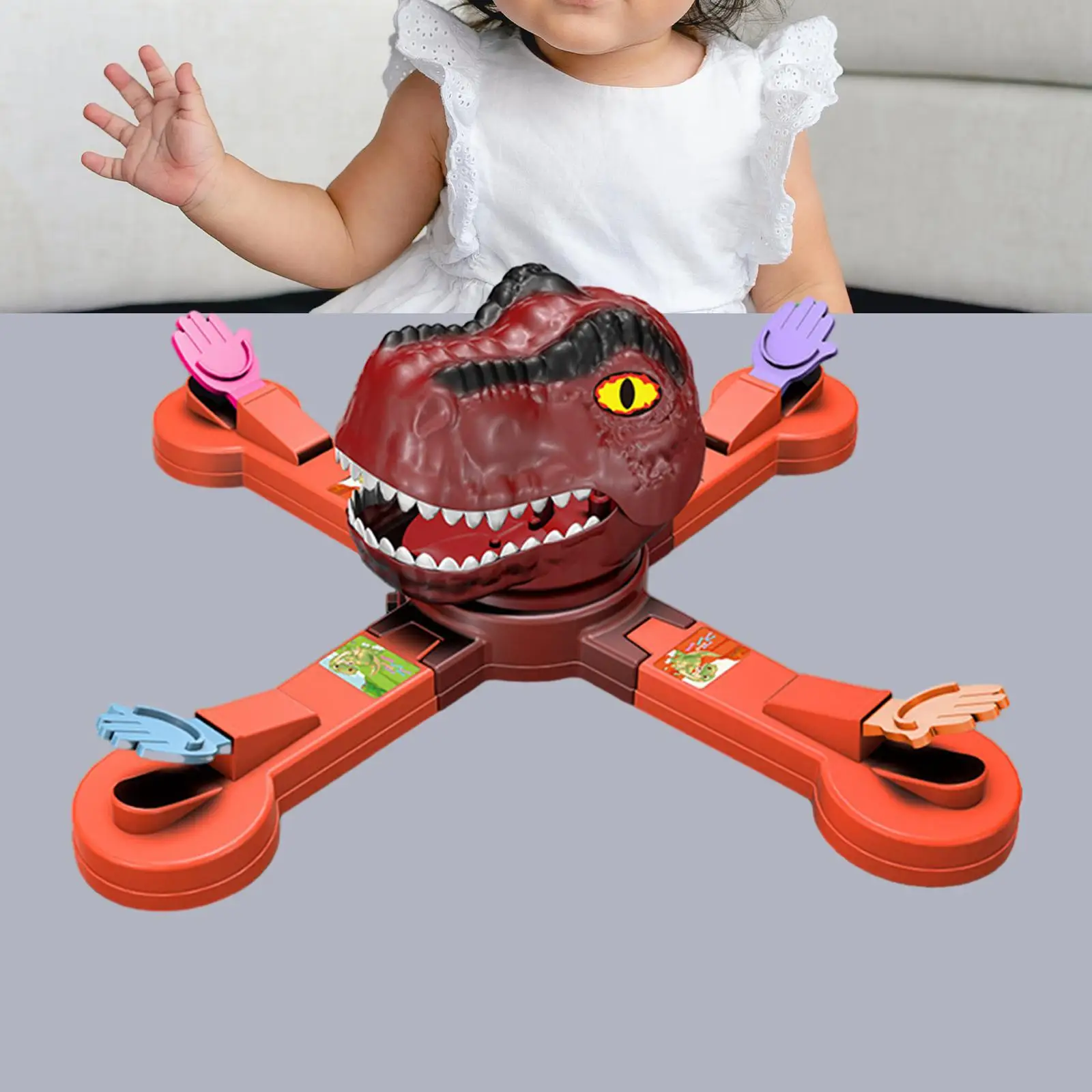 

Hungry Dinosaur Board Game Party Toy Dinosaur Game Game Board Games Dinosaur Adventure Toy Interactive Party Game Set for Four