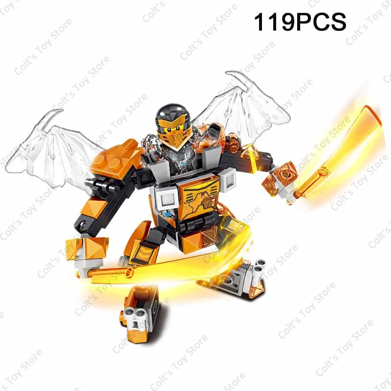 Ninja Legacy Mecha Model Classic Anime Kai Smith Jay Walke Cole Lloyd Action Figure Building Blocks Kit Bricks DIY Kids Toys